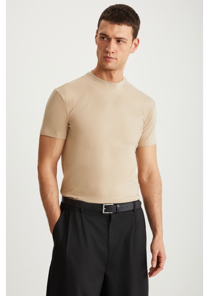 Tiago Erkek Bej T-Shirt