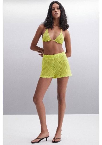 Azara Kadın Pamuk Slim Lime Bikini