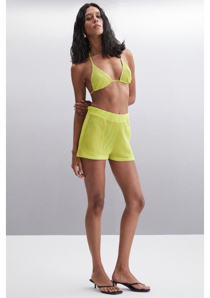 Azara Kadın Pamuk Slim Lime Bikini