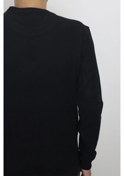 Fistan Store Erkek Desenli Spor Kesim Normal Kalıp Bisiklet Yaka Selanik Kumaşlı Kışlık Kazak fırsatları