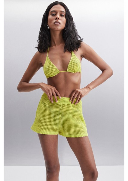 Azara Kadın Pamuk Slim Lime Bikini