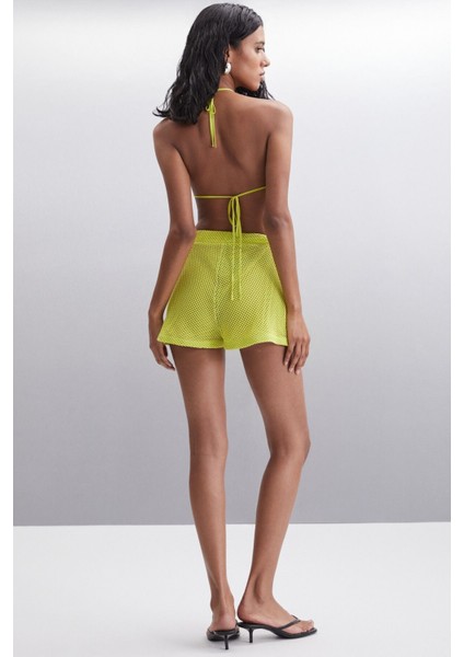 Azara Kadın Pamuk Slim Lime Bikini