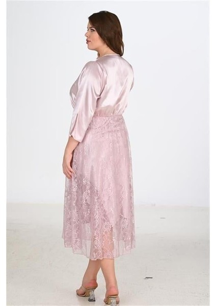 2'li Pudra Sabahlık Takımı Bigsize fiyatları