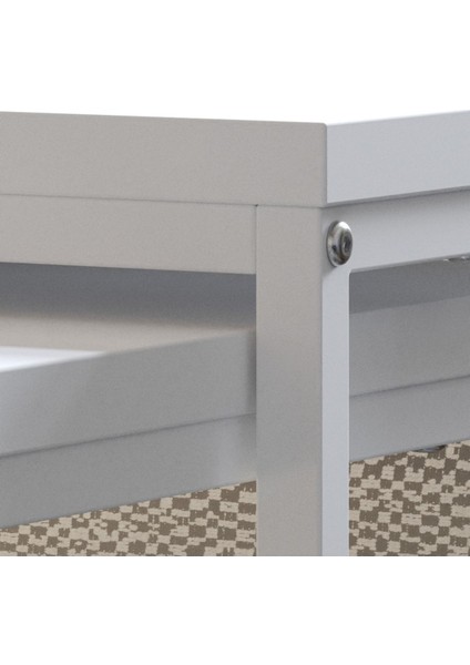 Martina 3'lü Orta Sehpa | Beyaz | Beyaz Ayak | 90X48X48 cm fiyatları