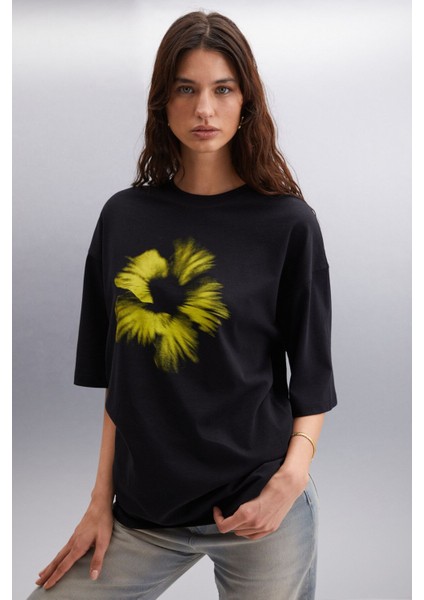 Saoırse Pamuk T-Shirt Siyah T-Shirt