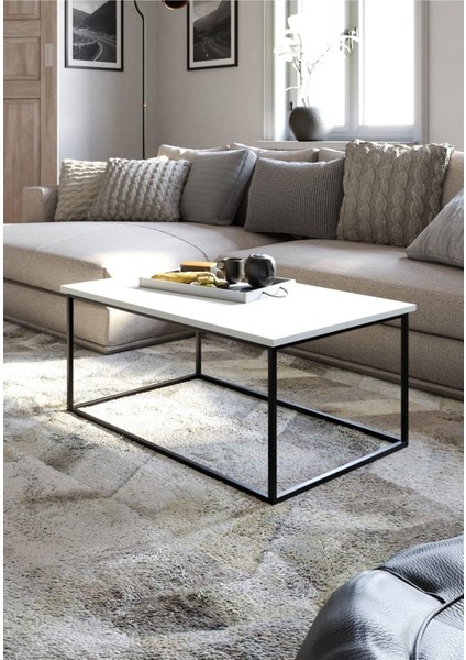 Martina Orta Sehpa | Beyaz | 90X60X40 cm