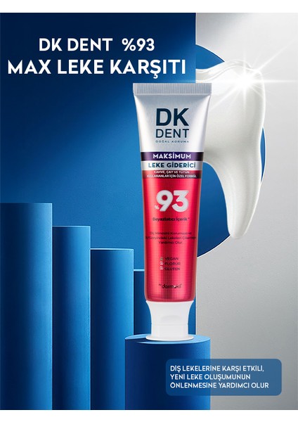 %93 Beyazlatıcı Maksimum Leke Giderici Diş Macunu 75 ml modelleri