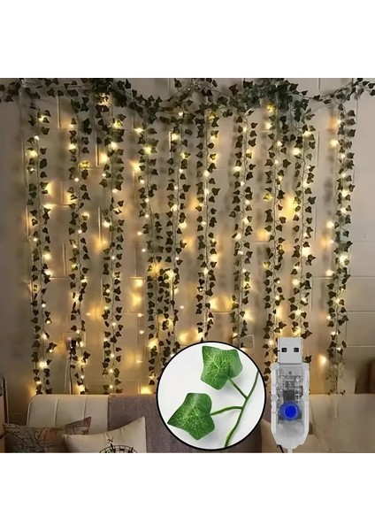 USB Girişli 8 Fonksiyonlu Uzaktan Kumandalı 3X3M Peri LED Işık – Yapay Sarmaşıklı Süsleme modelleri