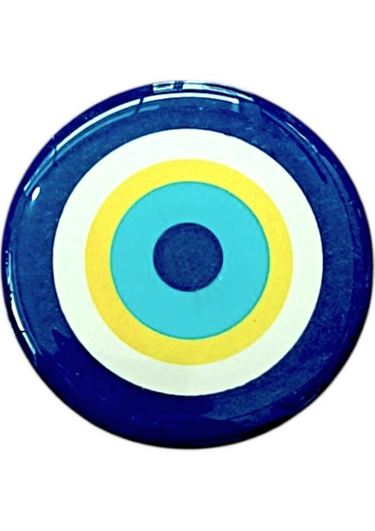 Nazar Boncuk Modeli Yuvarlak Etiket Damla Sticker 3.5 cm