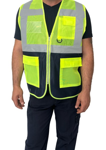 Mühendis Tipi Cepli Ikaz Yeleği