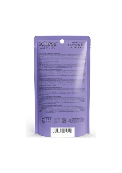 Schesir After Dark Velvet Mousse Tavuklu ve Ördekli Yetişkin Kedi Yaş Maması 80 gr