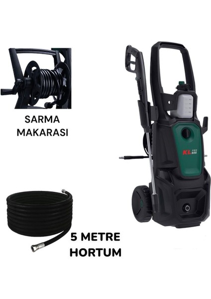 Klpro 170 Bar Yüksek Basınçlı Oto Yıkama 2500W KLY2500 Temizlik Seti Hediyeli