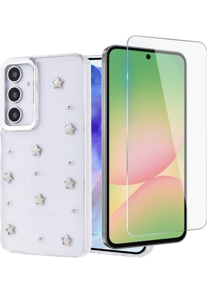Samsung Galaxy S24 Fe Kılıf Kutup Desenli Yıldız Kapak + Nano Ekran Koruyucu