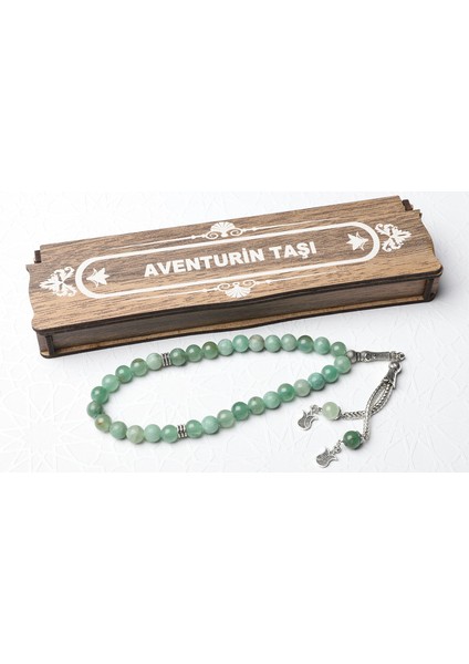 Kutulu 33 Lü Tesbih Aventurin Taşı