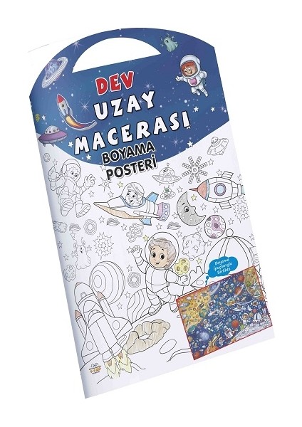 Uzay Macerası Dev Boyama Posteri