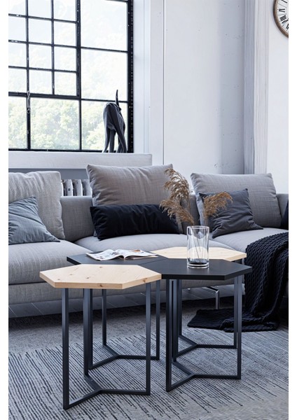 Hexa - Triad Orta Sehpa 4'lü Modül (45X45X45 Tek Modül Ölçüsü)