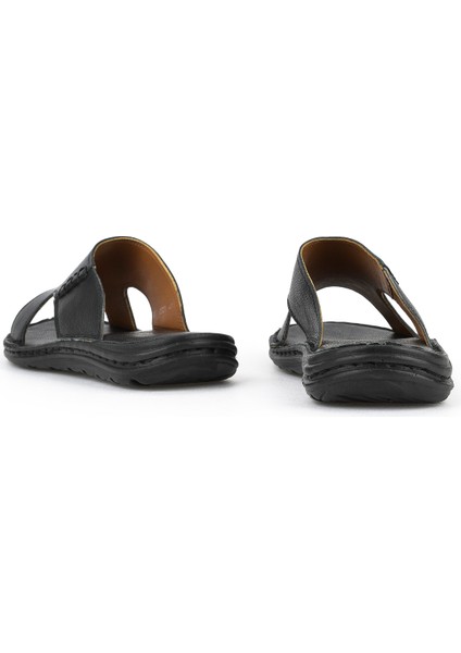 , Erkek Hakiki Deri Konfor Terlik 1511052Z0321 Siyah modelleri