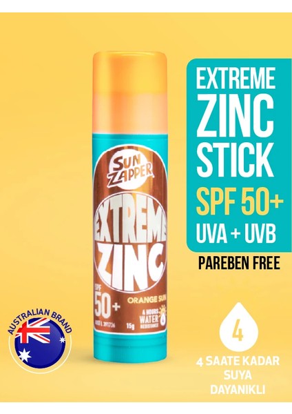 Extreme Zinc Stick Orange Sun SPF 50 + 15G modelleri
