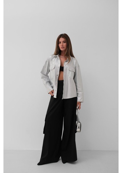 Metalik Denim Ceket indirimleri