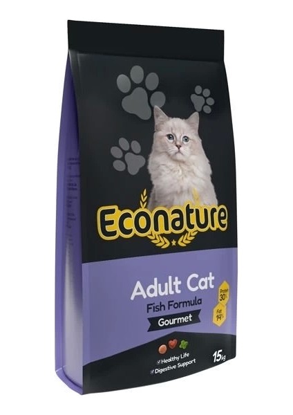 Econature Gurme Balıklı Yetişkin Kedi Maması 15 kg modelleri
