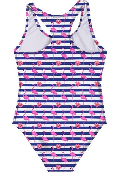 Stripe Kız Çocuk Mayo