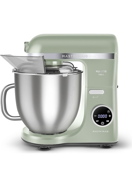 Mastermaid Chef Ultra D2000W 7l Dijital Ekranlı Hamur Yoğurma Makinesi Cabbage Green