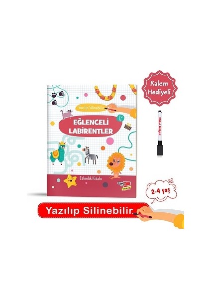 2-4 Yaş Yaz - Sil Eğlenceli Labirentler