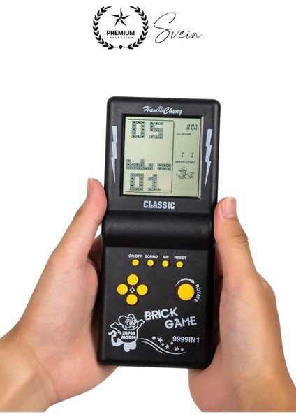 Nostaljik El Atarisi Tetris Konsol Oyuncak Pilli Unutulmayan Taşınabilir Retro Game Boy Eğlendirici