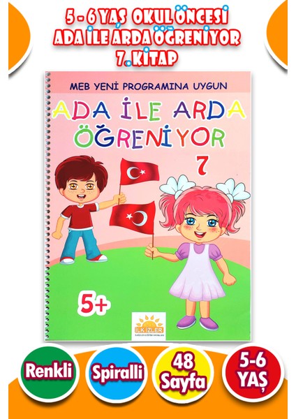 Ada ile Arda Öğreniyor Seti 7. Kitap - 48 Sayfa
