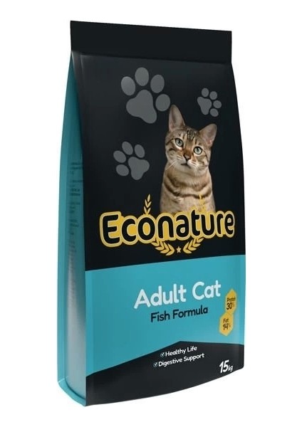 Econature Balıklı Yetişkin Kedi Maması 15 kg