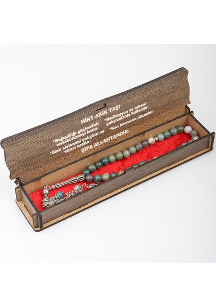 Kutulu 33 Lü Tesbih Hint Akiği