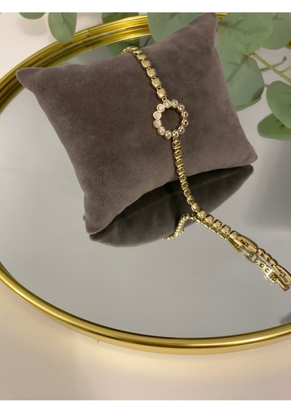 Xuping Xp 14 K Altın Kaplama Hediyelik Suya Dayanıklı Kadın Bileklik 17 cm 19 cm Ayarlanabilir