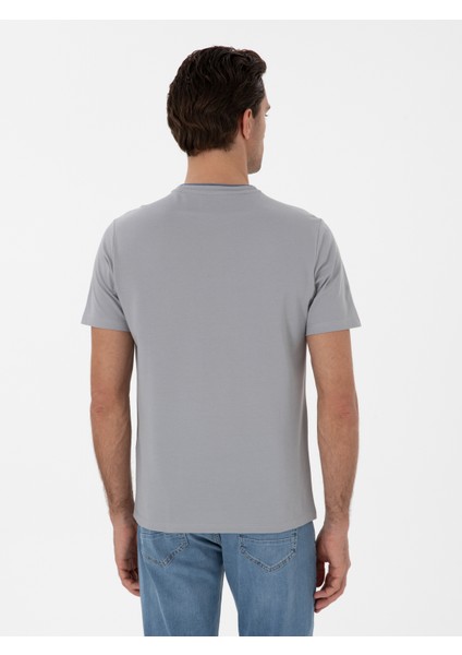 Erkek Taş Regular Fit Cepli T-shirt 50310033-VR049