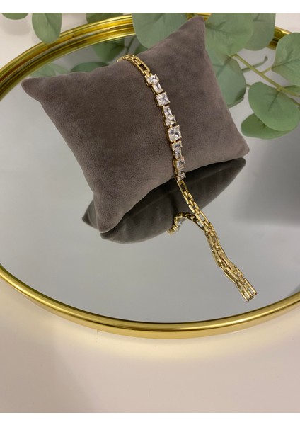 Xuping Xp 14 K Altın Kaplama Hediyelik Suya Dayanıklı Kadın Bileklik 17 cm 19 cm Ayarlanabilir