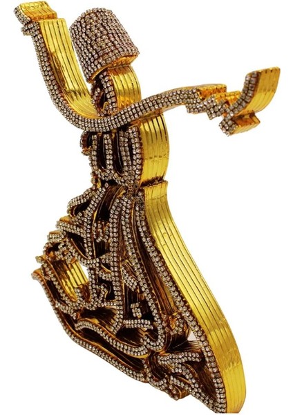 Kutulu Semazen Model Hediyelik Metal Biblo Gold Rengi fiyatları
