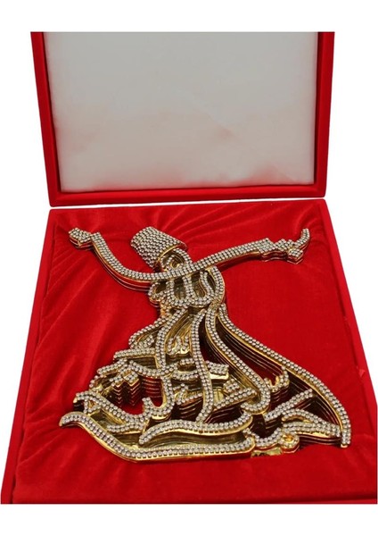 Kutulu Semazen Model Hediyelik Metal Biblo Gold Rengi fırsatları