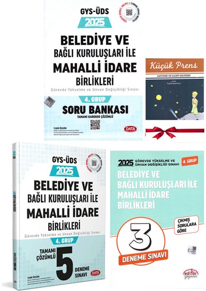 2025 Gys Üds Belediye ve Bağlı Kuruluşları ile Mahalli Idari Birlikleri 4.grup Soru ve Deneme Seti