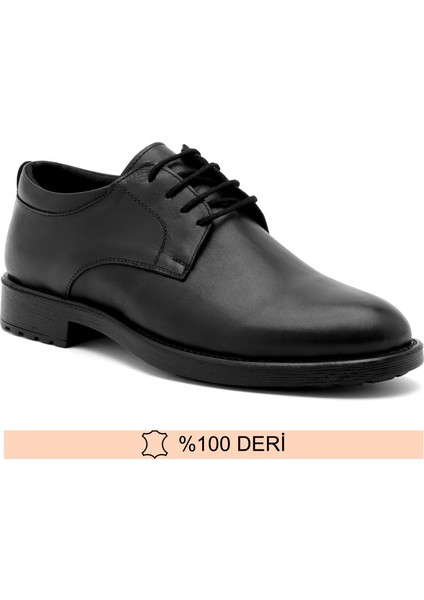 Hakiki Deri Siyah Klasik Erkek Ayakkabı 36-48