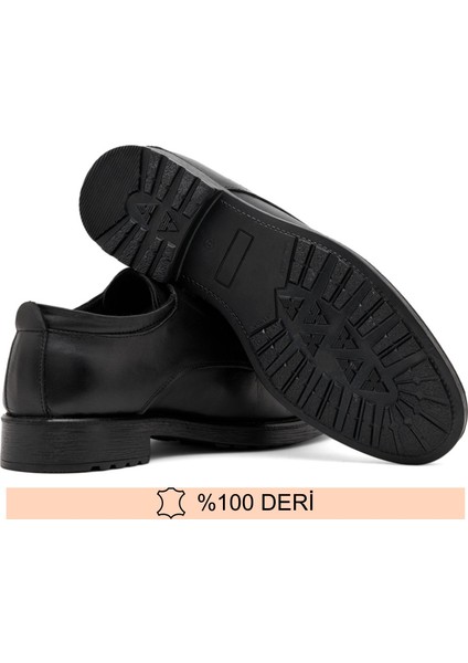 Hakiki Deri Siyah Klasik Erkek Ayakkabı 36-48 fırsatları