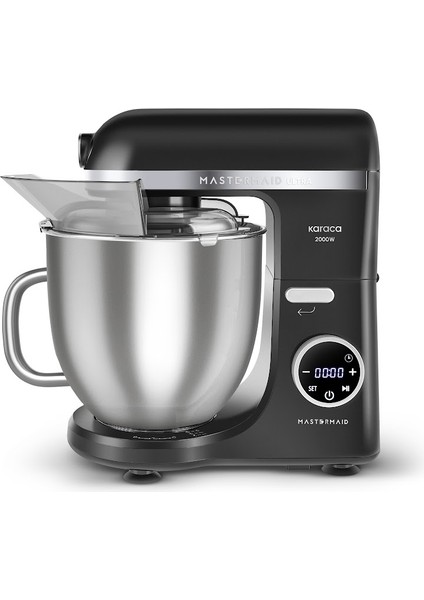 Mastermaid Chef Ultra D2000W Dijital Ekranlı Hamur Yoğurma Makinesi Matte Black 7l