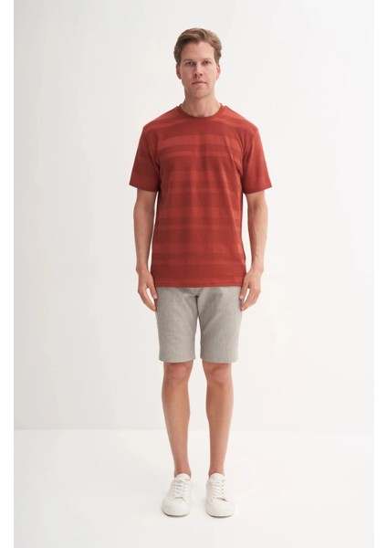 Cazador Bisiklet Yaka Regular Fit Örme Tişört 4123 modelleri