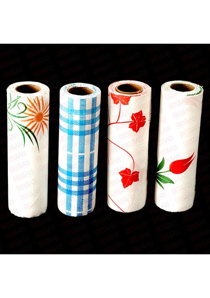 20 Adet Kullan At Masa Örtüsü Sıvı Geçirmez 2 Rulo 100 x 120 cm Sofra Kağıdı Piknik Örtüsü