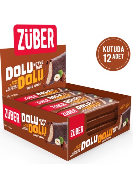 Dolu Dolu Meyve Bar Fındık Ezmeli 30G x 12 Adet