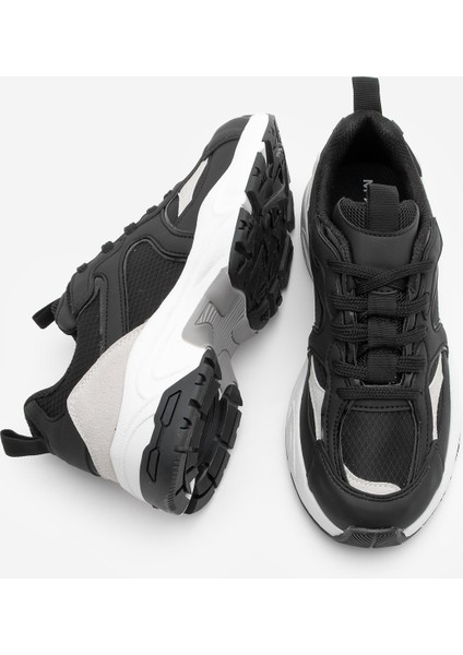Kadın Sneaker Kalın Taban Bağcıklı Çok Parçalı Spor Ayakkabı Luser