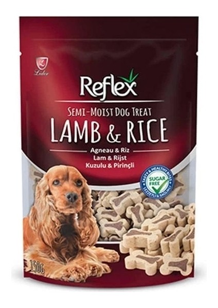 Reflex Kuzu ve Pirinçli Yarı Yumuşak Köpek Ödül Maması 150 gr