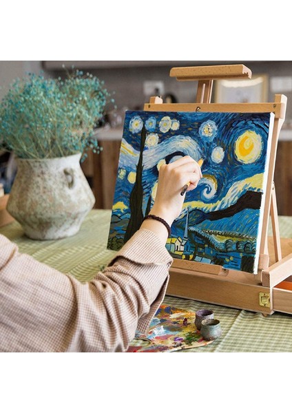 Küçük Resim Tuvali %100 Pamuk 20X20 cm Arkadan Zımbalı 5 Adet