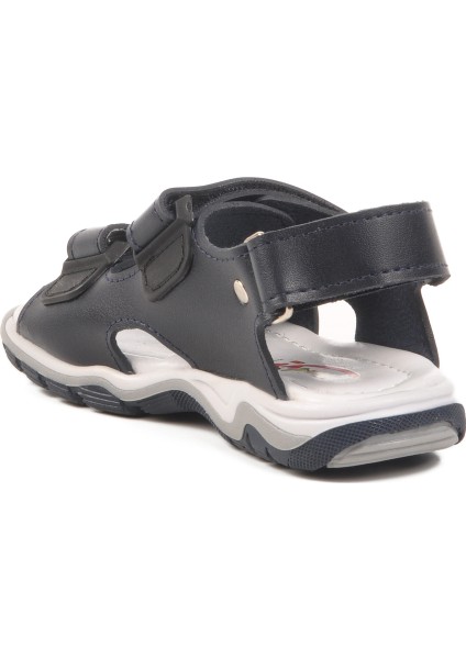 Lacivert Kırmızı Cırtlı Erkek Çocuk Spor Sandalet 173110 B fırsatları
