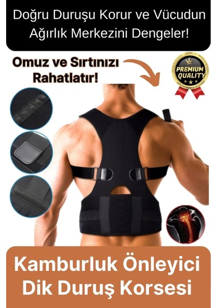 Profesyonel Ortopedik Omurga Sırt Bel Kas Fıtık Dik Duruş Korsesi