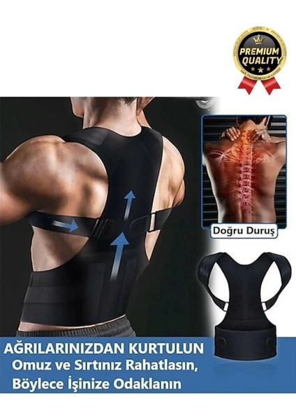 Profesyonel Ortopedik Omurga Sırt Bel Kas Fıtık Dik Duruş Korsesi fırsatları