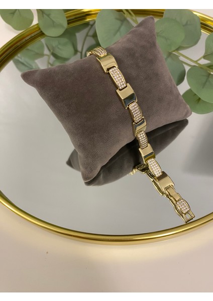 Xuping Xp 14 K Altın Kaplama Hediyelik Suya Dayanıklı Kadın Bileklik 17 cm 19 cm Ayarlanabilir